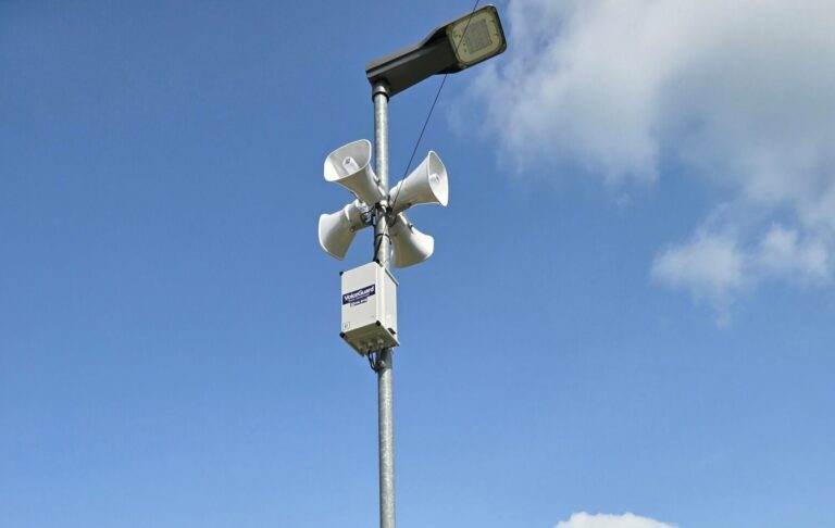 Instalace Varovného a&nbsp;informačního systému v&nbsp;obci Lutín